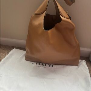 Coach “Brooklyn” Brown Leather Hobo Bag (sold out/discontinued color)
